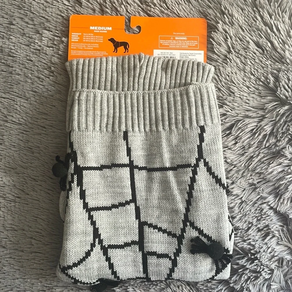 Hyde and Eek! Spiderweb Dog Sweater